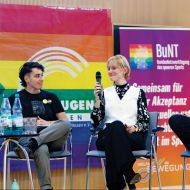Eine spannende Podiumsdiskussion eröffnete neue Blickwinkel und regte die Teilnehmenden der Tagung zum Nachdenken an.Foto: Sportjugend Hessen