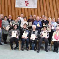Ehrung der langjährigen Mitglieder beim TV 1886 Hessloch e.V.                Bild: Andreas-Michael Elsner