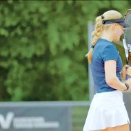 Die 16 Jahre alte Emilia Brune hat gelernt, ihre Emotionen auf dem Platz zu kontrollieren.Foto: Marvin Mensah