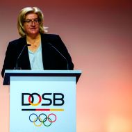 Juliane Kuhlmann, Präsidentin des Landessportbundes Hessen (lsb h) betonte in ihrer Rede den Stellenwert des Sports: „Er ist der viel zitierte ‚Kitt unserer Gesellschaft‘“.Foto: Picture-Alliance