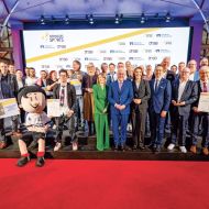 Die Preisträger der „Sterne des Sports“ mit der Jury.Foto: BVR/DOSB