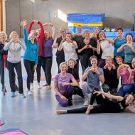 Die Teilnehmerinnen am Ende eines schweißtreibenden, inspirierenden Tages