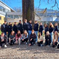 Die Sprecher*innen der Freiwilligendienstleistenden aus Rheinland-Pfalz und Hessen.
                Bild: SJH/Anna Wagner