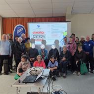 Teilnehmer&nbsp; des "Tourstopps"&nbsp; in Frankershausen
                Bild: Gudrun Schindewolf