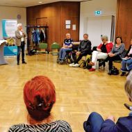 Vertreter aus Kirche und Sportverbänden, aber auch interessierte Einzelpersonen nahmen am „Impulsgesteuerten Austausch-Treffen“ teil.Foto: Peter Noss