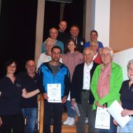 Die elf besten Vereine, alle mit mehr als 100 Sportabzeichen-Abnahmen 2026, wurden vom Sportkreisvorsitzenden Harald Piaskowski und der Sportabzeichen-Beauftragten Elke Piaskowski geehrt. Vertreterinnen und Vertreter der Vereine TV Jahn Neuhof 1908 e.V., TV 1912 Flieden e.V., TV 1909 Petersberg, TSV 1919 Hilders, SV 1920 Steinbach e.V., TSV Weyhers-Ebersburg, TSV 1909 Poppenhausen e.V., TSG 1920 Mackenzell e.V., TV 09 Burghaun, TSV Schmalnau 1910/46, SG Johannesberg e.V.

                Bild: Paul Schmitt