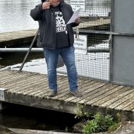 Thorsten Jung, 2. Vorsitzender Segelclub Hochheim beim Ansegeln                Bild: Anette Kinne