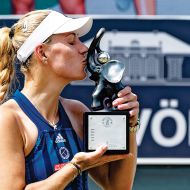 Die ehemalige Weltranglistenerste Angelique Kerber gewann vor fünf Jahren die erste Auflage der Bad Homburg Open. In diesem Jahr verabschiedet sie sich mit einem Showmatch.Foto: Bad Homburg Open