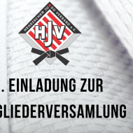 Man sieht das HJV-Logo mit dem Text: 1. Einladung zur Mitgliederversammlung