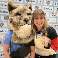  Daniela Vogelbacher gewann in Tallinn sensationell die Goldmedaille im Laufende