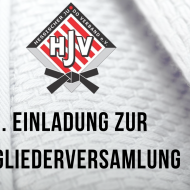Man sieht das HJV-Logo mit dem Text: 1. Einladung zur Mitgliederversammlung